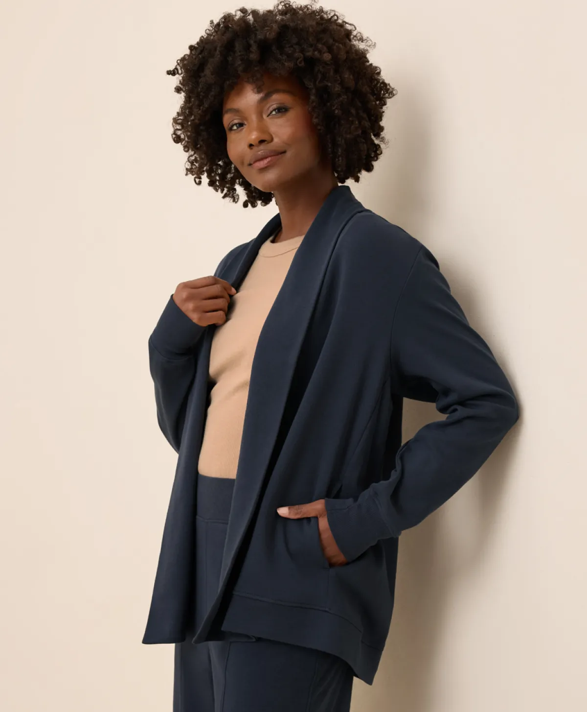 Women Pact Organic Airplane Drape Cardigan