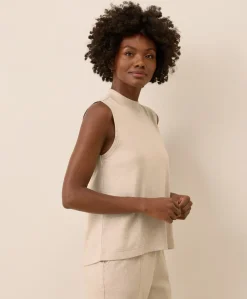 Women Pact Organic Airplane Mock Neck Shell