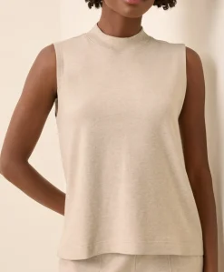 Women Pact Organic Airplane Mock Neck Shell
