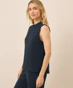 Women Pact Organic Airplane Mock Neck Shell