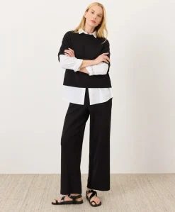 Women Pact Organic Airplane Pintuck Wide Leg Pant