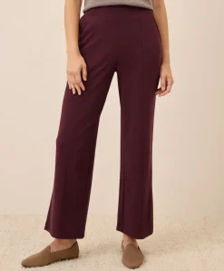 Women Pact Organic Airplane Pintuck Wide Leg Pant