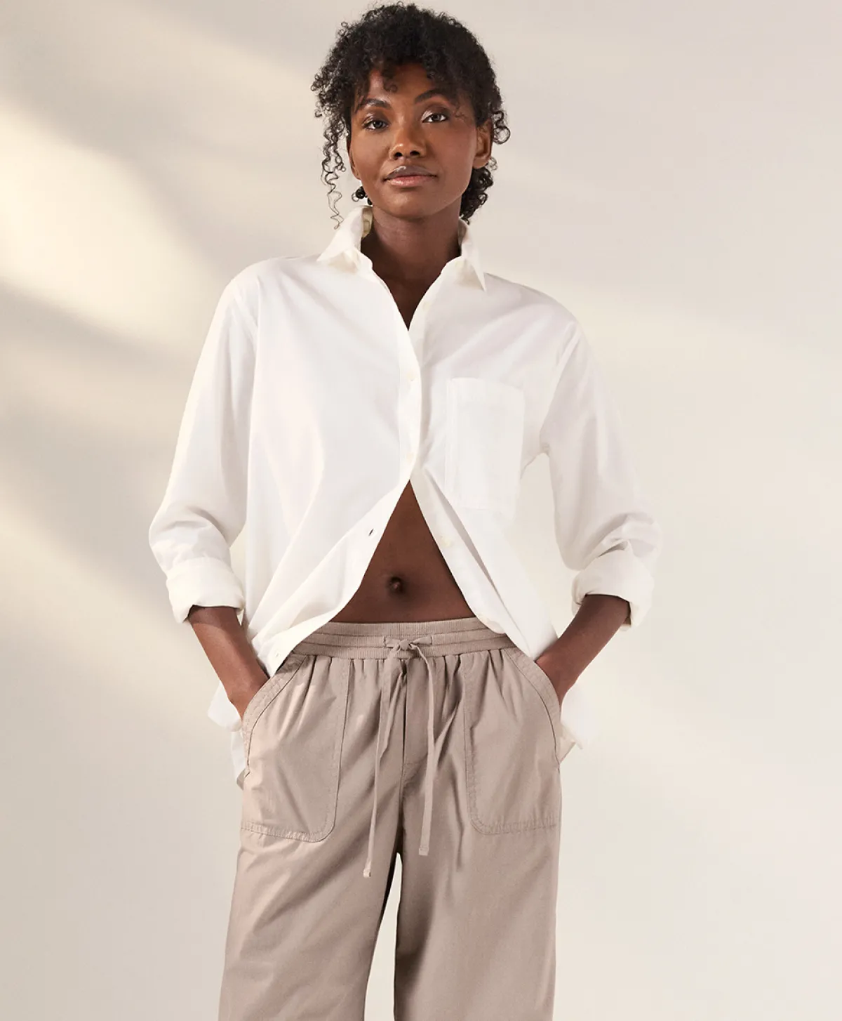 Women Pact Organic All Day Poplin Classic Shirt