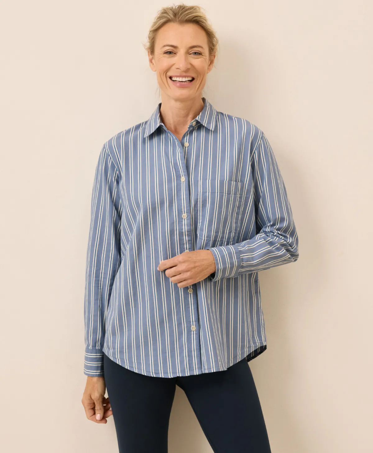 Women Pact Organic All Day Poplin Classic Shirt