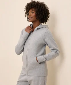 Women Pact Organic Brushed Fleece Zip Hoodie