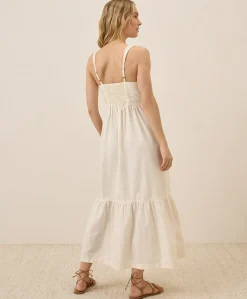 Women Pact Organic Canopy Linen Blend Easy Tank Dress