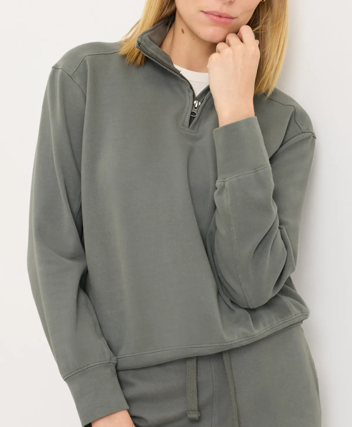 Women Pact Organic Cloudknit Quarter Zip