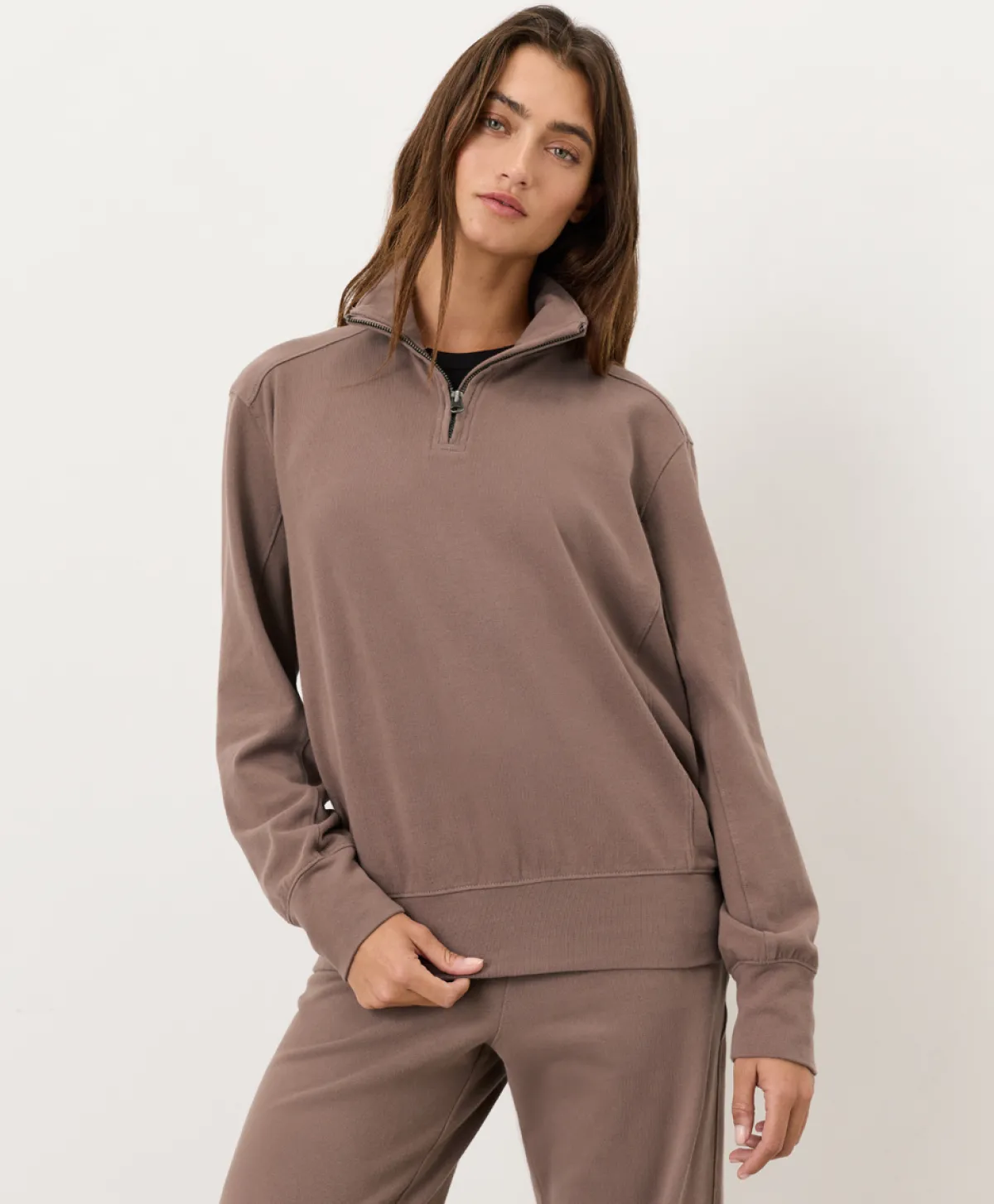 Women Pact Organic Cloudknit Quarter Zip