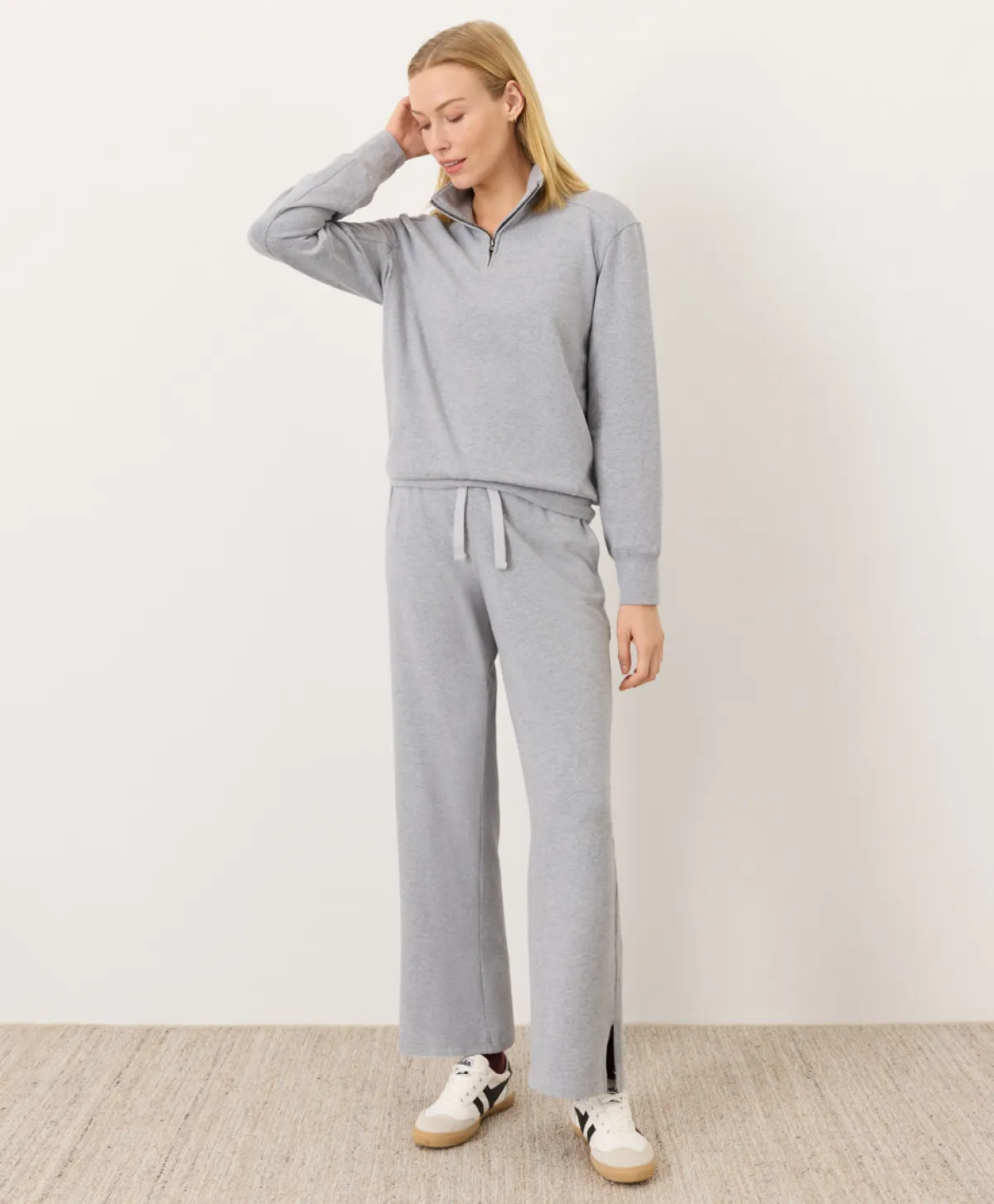 Women Pact Organic Cloudknit Quarter Zip