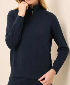 Women Pact Organic Cloudknit Quarter Zip