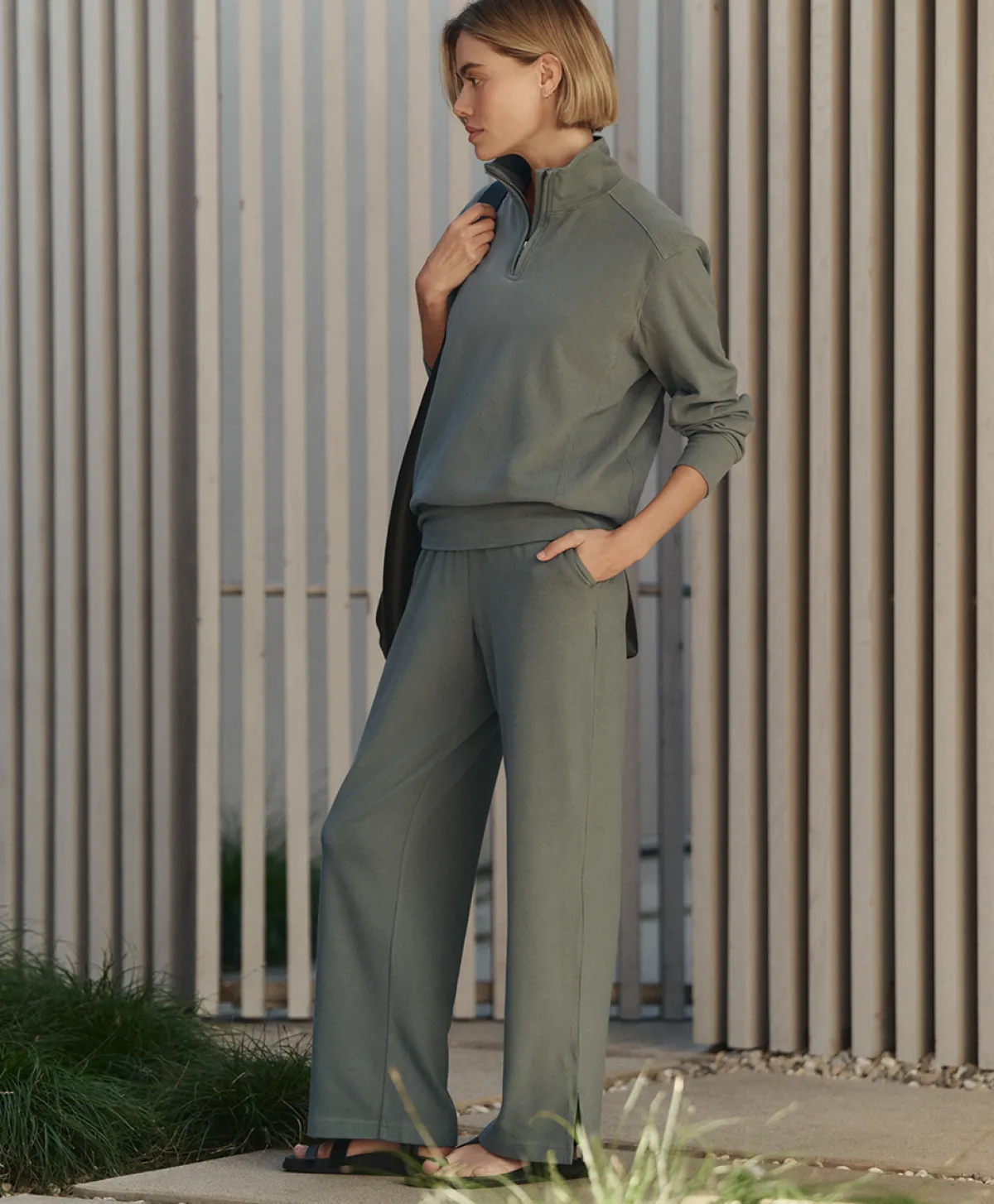 Women Pact Organic Cloudknit Wide Leg Pant