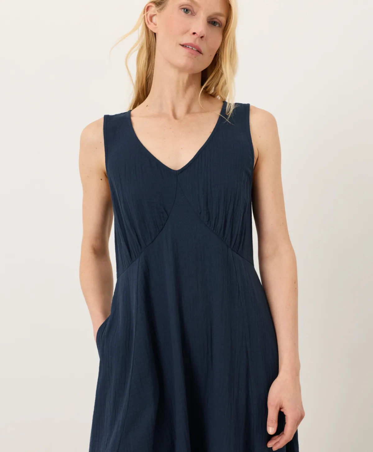 Women Pact Organic Coastal Double Gauze Beach To Brunch Maxi Dress