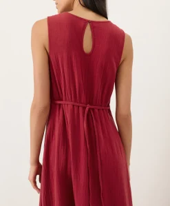 Women Pact Organic Coastal Double Gauze Beach To Brunch Maxi Dress