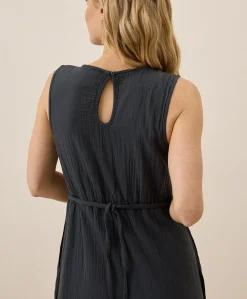 Women Pact Organic Coastal Double Gauze Beach To Brunch Maxi Dress