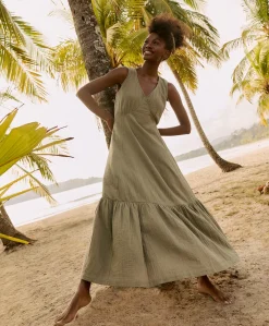 Women Pact Organic Coastal Double Gauze Beach To Brunch Maxi Dress