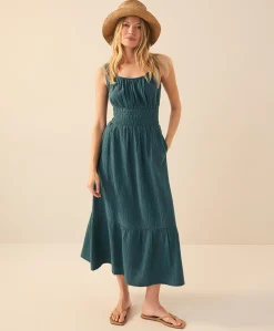 Women Pact Organic Coastal Double Gauze Cami Dress