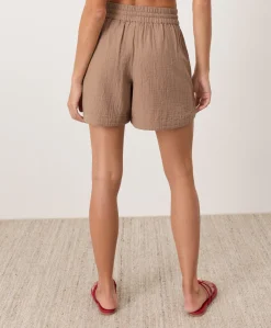 Women Pact Organic Coastal Double Gauze Curved Hem Short