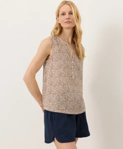 Women Pact Organic Coastal Double Gauze Henley Tank