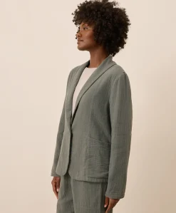 Women Pact Organic Coastal Double Gauze Lined Easy Jacket