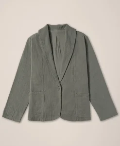 Women Pact Organic Coastal Double Gauze Lined Easy Jacket