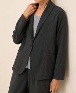 Women Pact Organic Coastal Double Gauze Lined Easy Jacket