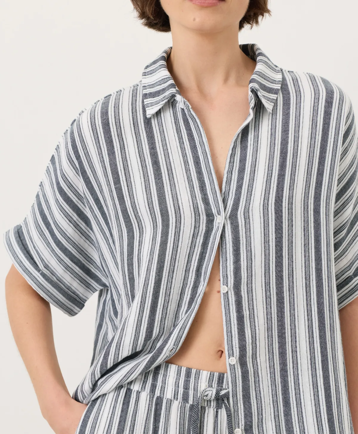 Women Pact Organic Coastal Double Gauze Oversized Shirt