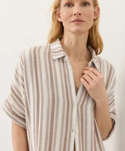 Women Pact Organic Coastal Double Gauze Oversized Shirt