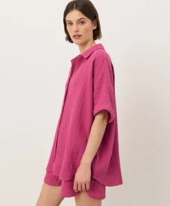 Women Pact Organic Coastal Double Gauze Oversized Shirt