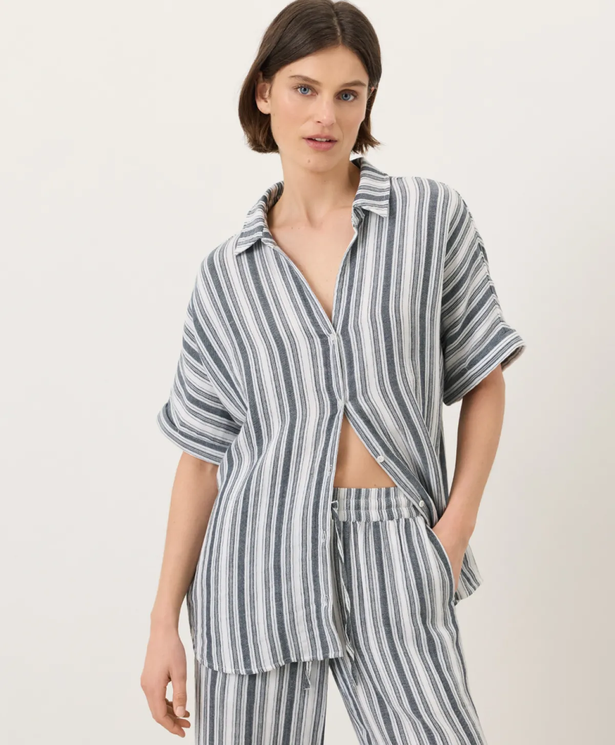Women Pact Organic Coastal Double Gauze Oversized Shirt