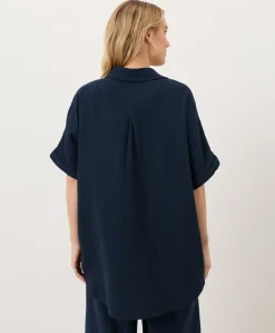 Women Pact Organic Coastal Double Gauze Oversized Shirt