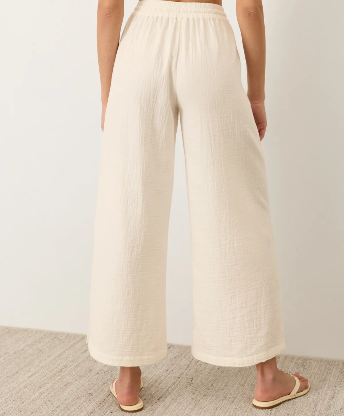 Women Pact Organic Coastal Double Gauze Split Hem Pant