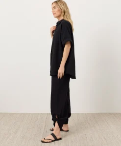 Women Pact Organic Coastal Double Gauze Split Hem Pant
