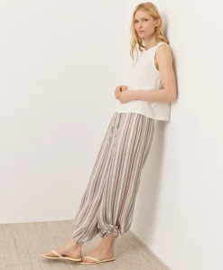Women Pact Organic Coastal Double Gauze Split Hem Pant