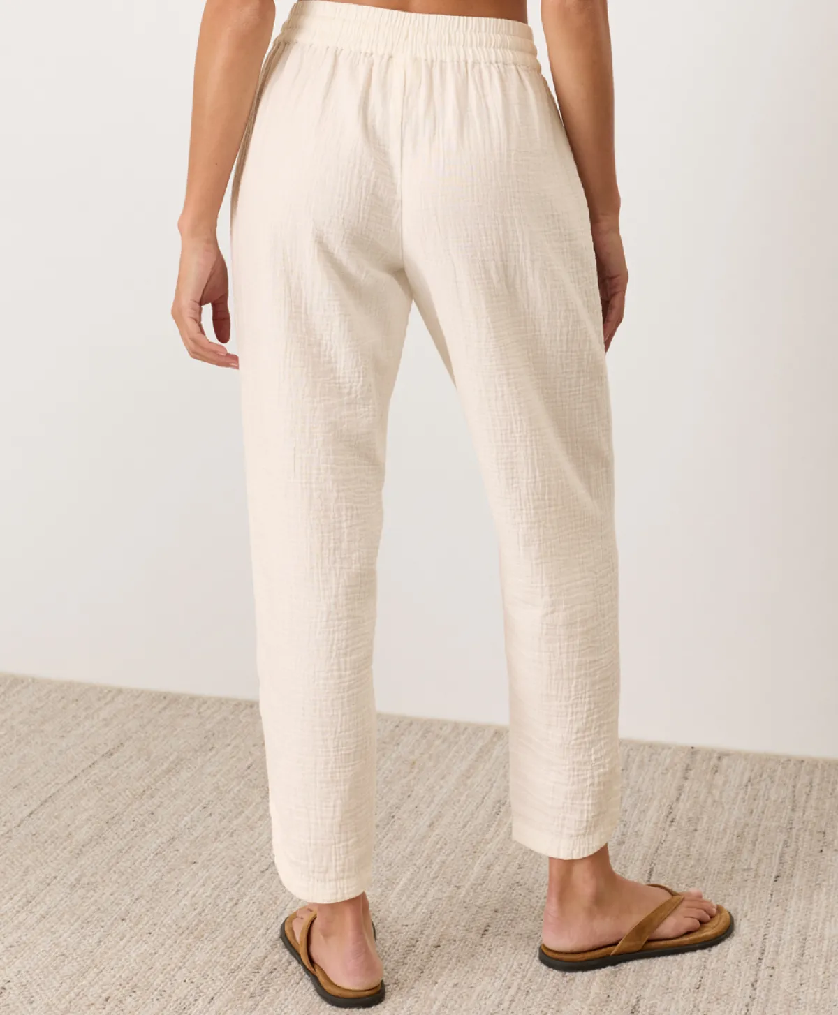 Women Pact Organic Coastal Double Gauze Tapered Pull-On Pant