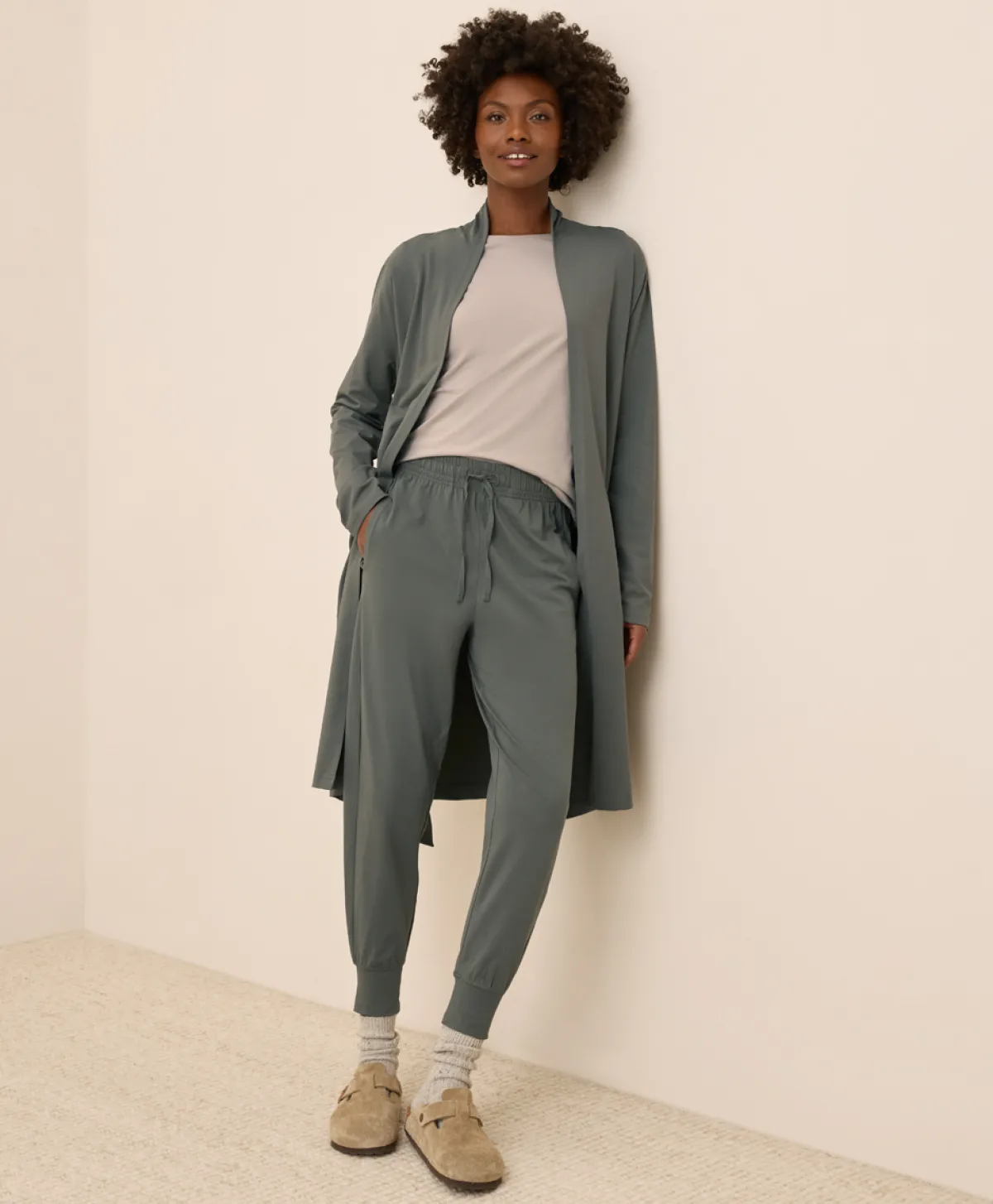 Women Pact Organic Cool Stretch Lounge Duster