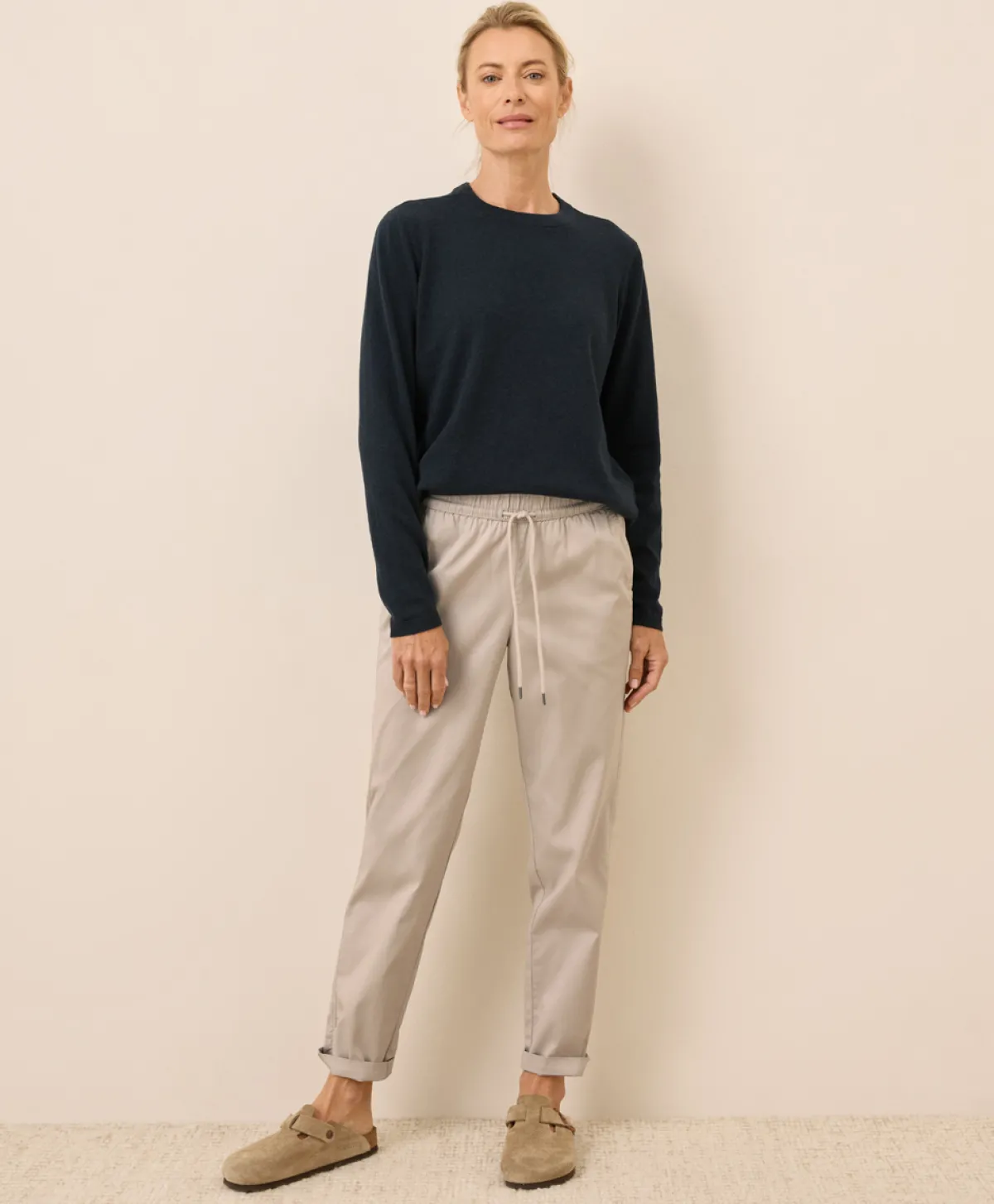 Women Pact Organic Daily Twill Ultra-High Rise Tapered Pant