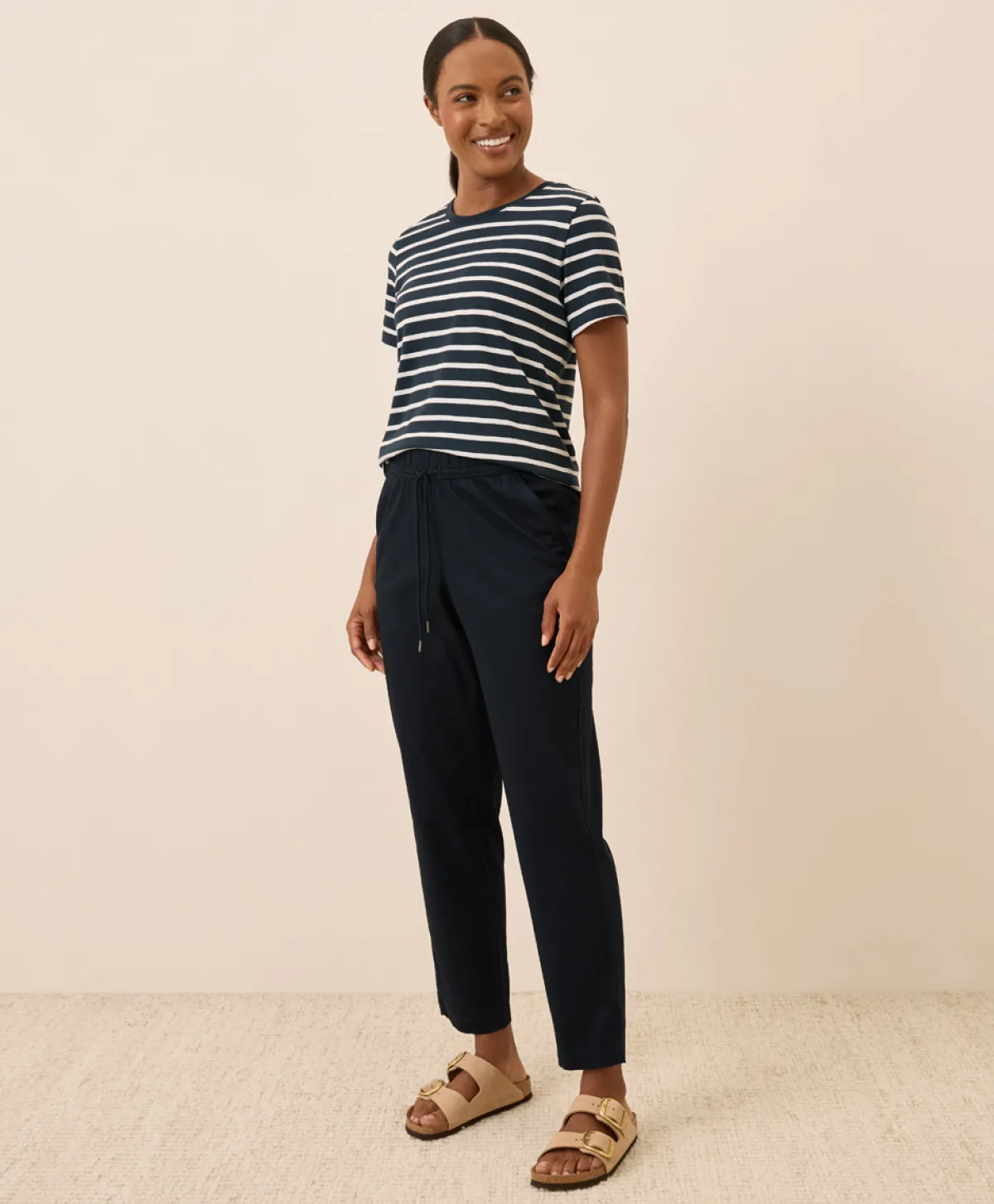 Women Pact Organic Daily Twill Ultra-High Rise Tapered Pant