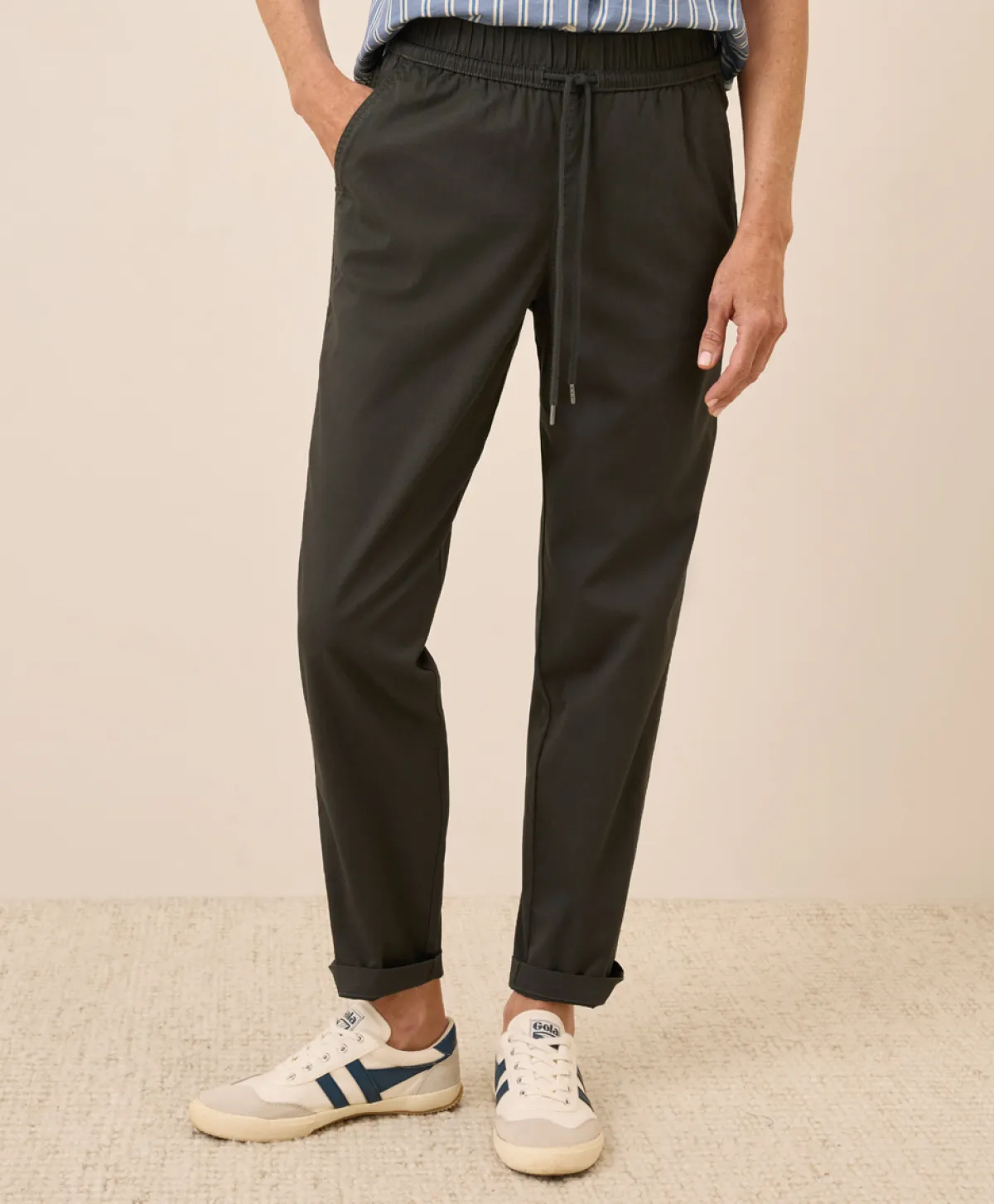 Women Pact Organic Daily Twill Ultra-High Rise Tapered Pant