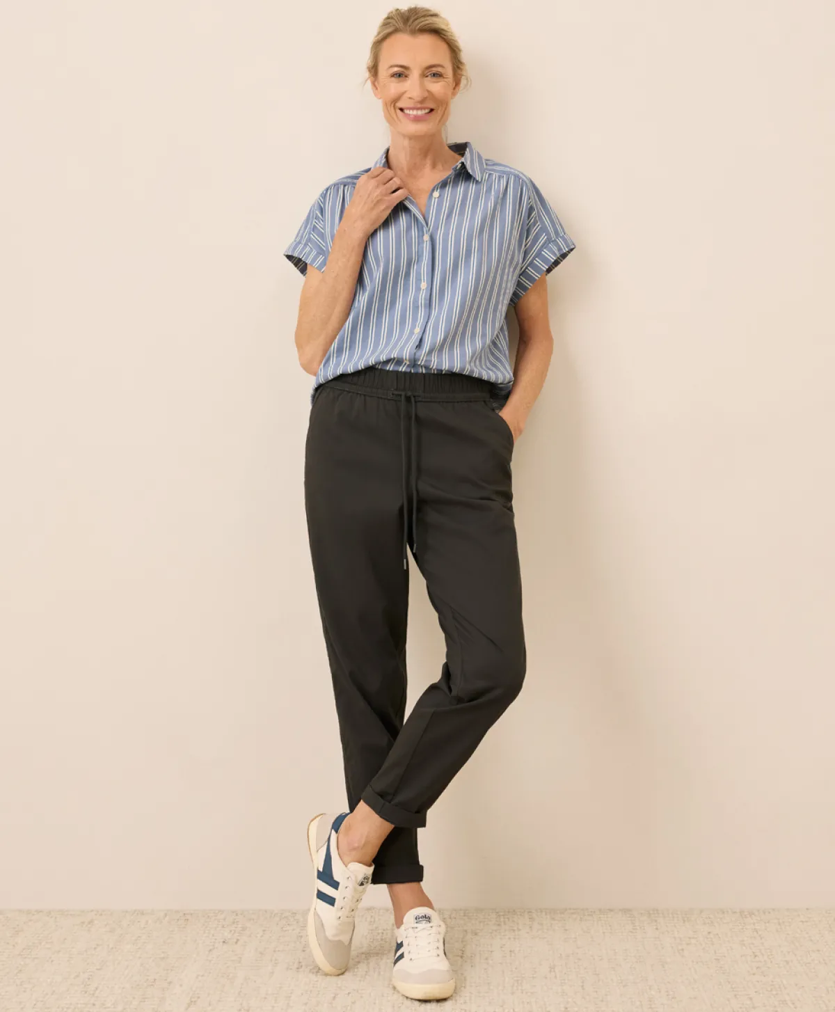 Women Pact Organic Daily Twill Ultra-High Rise Tapered Pant