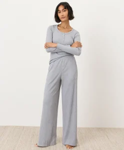 Women Pact Organic Dream Rib Slim Henley