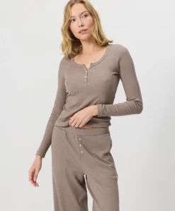 Women Pact Organic Dream Rib Slim Henley