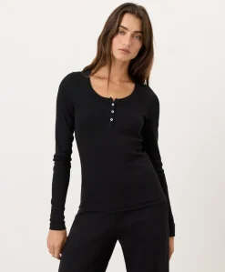 Women Pact Organic Dream Rib Slim Henley