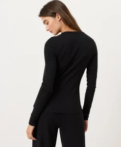 Women Pact Organic Dream Rib Slim Henley