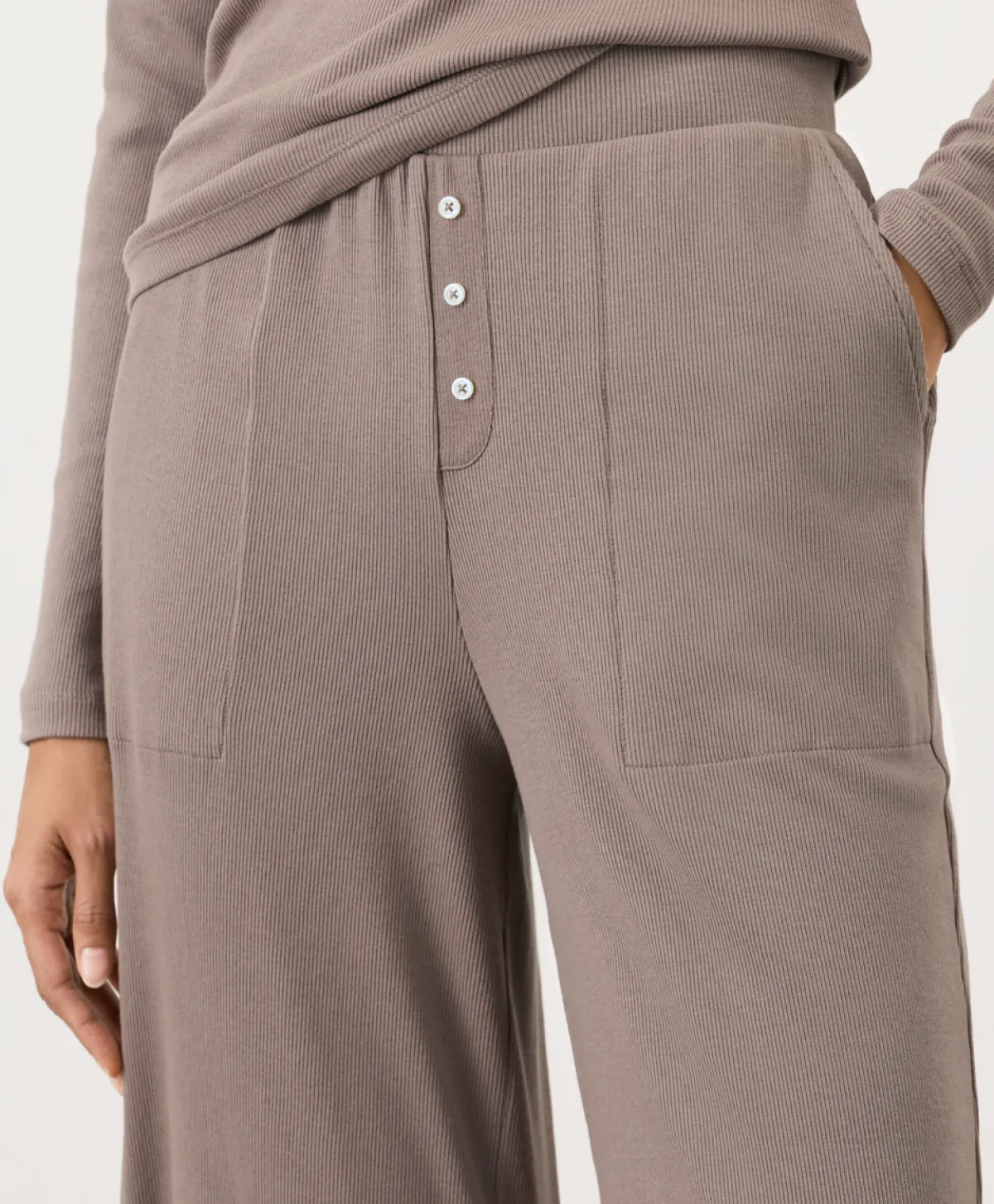 Women Pact Organic Dream Rib Wide Leg Lounge Pant