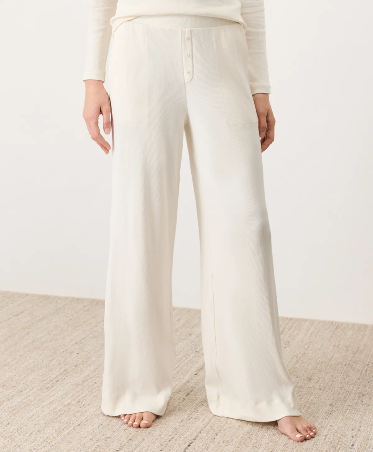 Women Pact Organic Dream Rib Wide Leg Lounge Pant