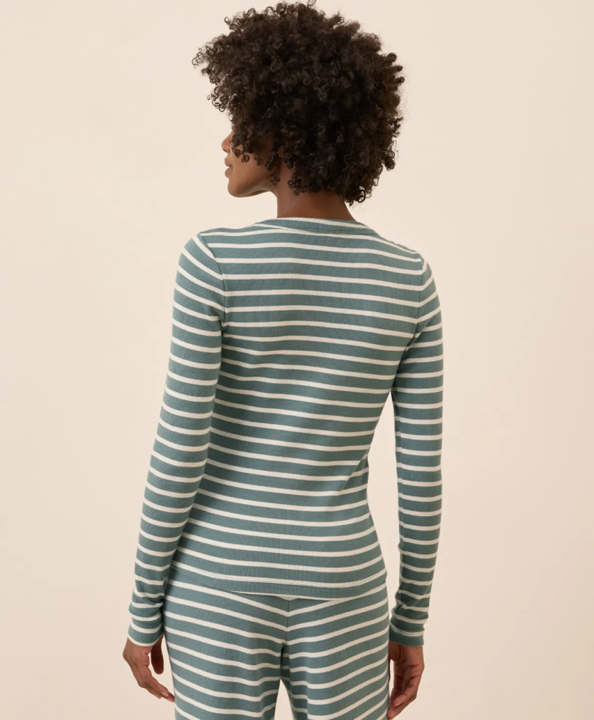 Women Pact Organic Easy Rib Slim Henley