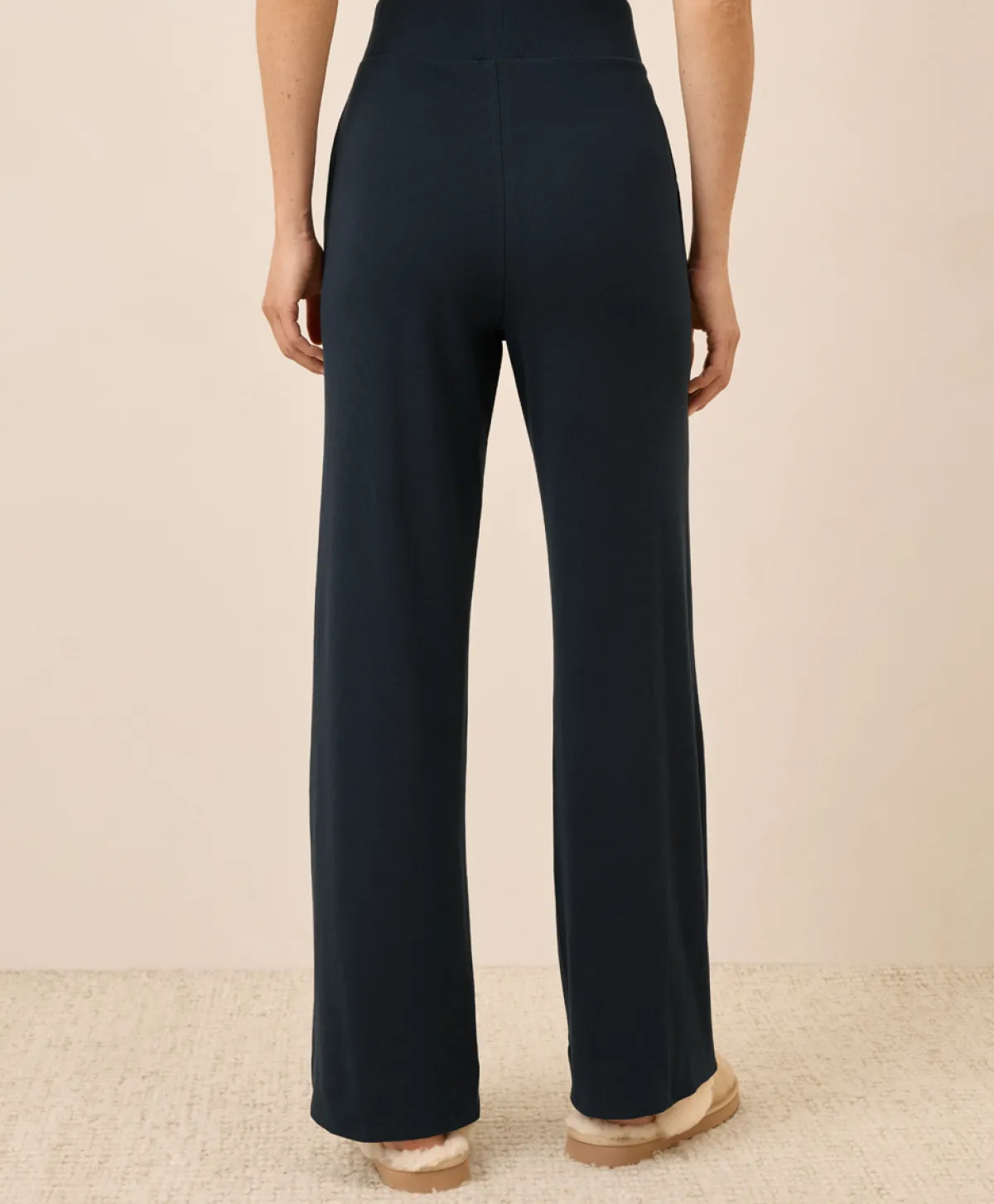 Women Pact Organic Easy Rib Wide Leg Lounge Pant