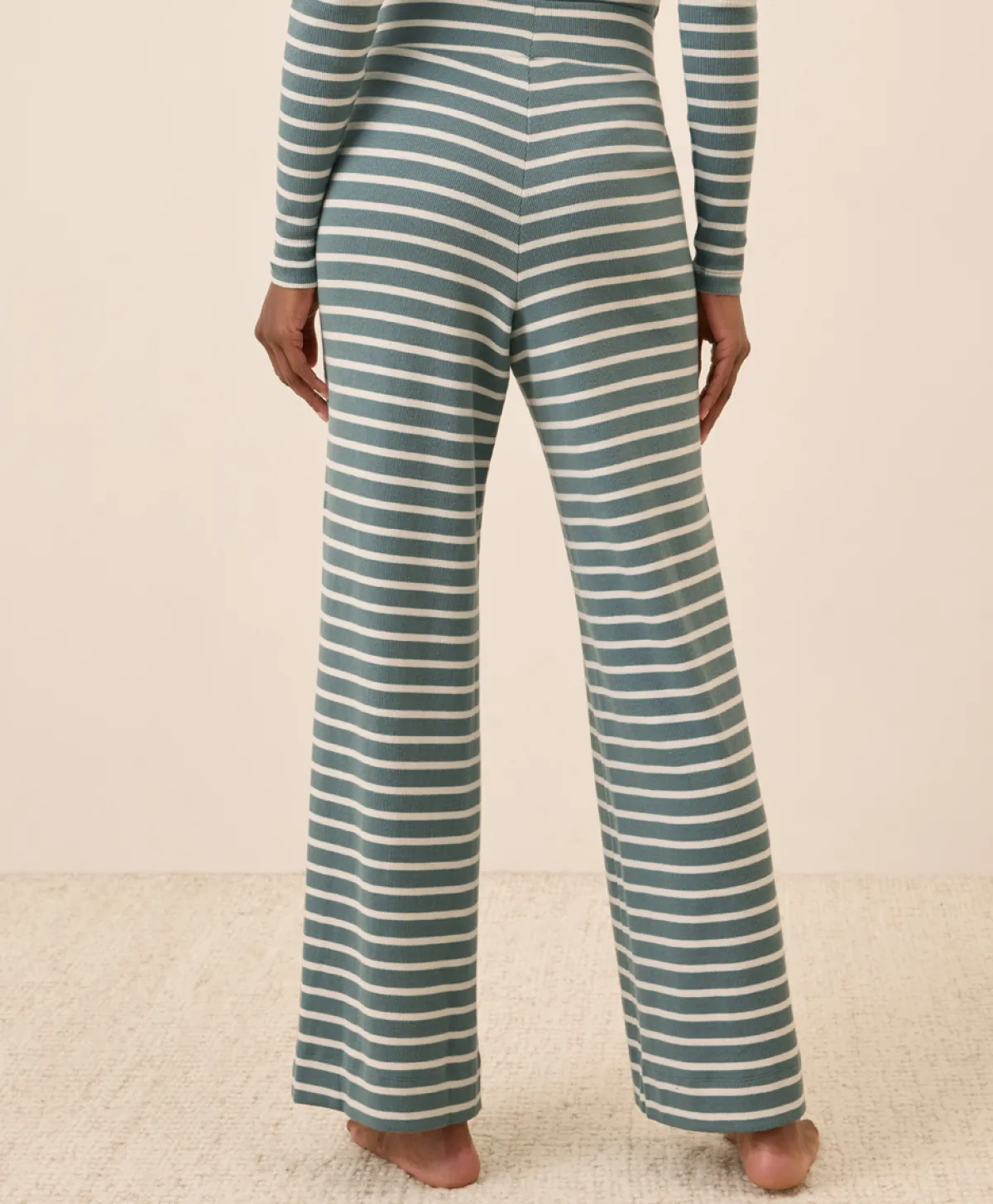 Women Pact Organic Easy Rib Wide Leg Lounge Pant