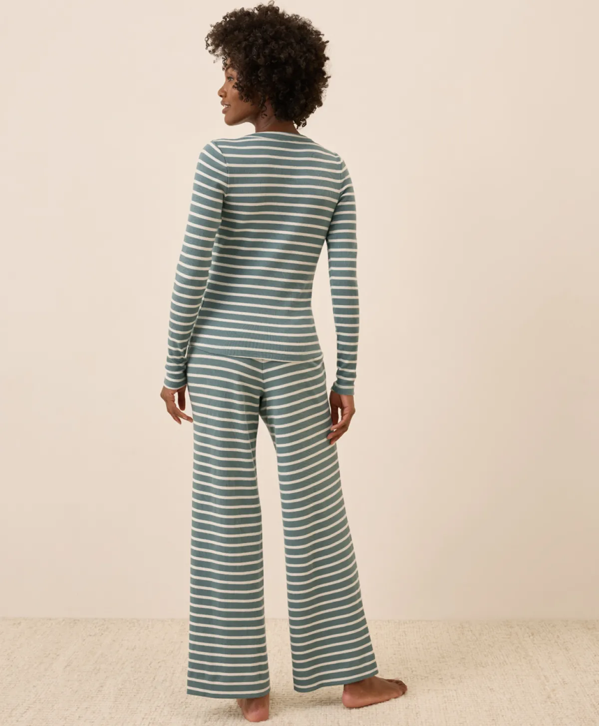 Women Pact Organic Easy Rib Wide Leg Lounge Pant