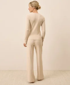 Women Pact Organic Easy Rib Wide Leg Lounge Pant